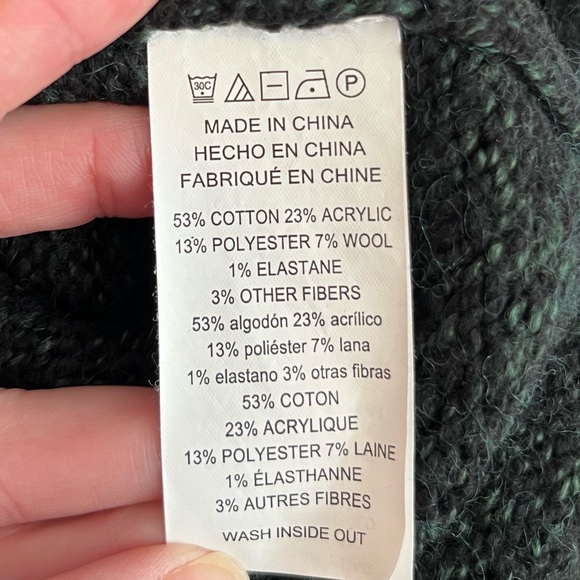 Michael Michael Kors Women’s Sweater Green Size Large String Front Embellishment - Picture 10 of 10